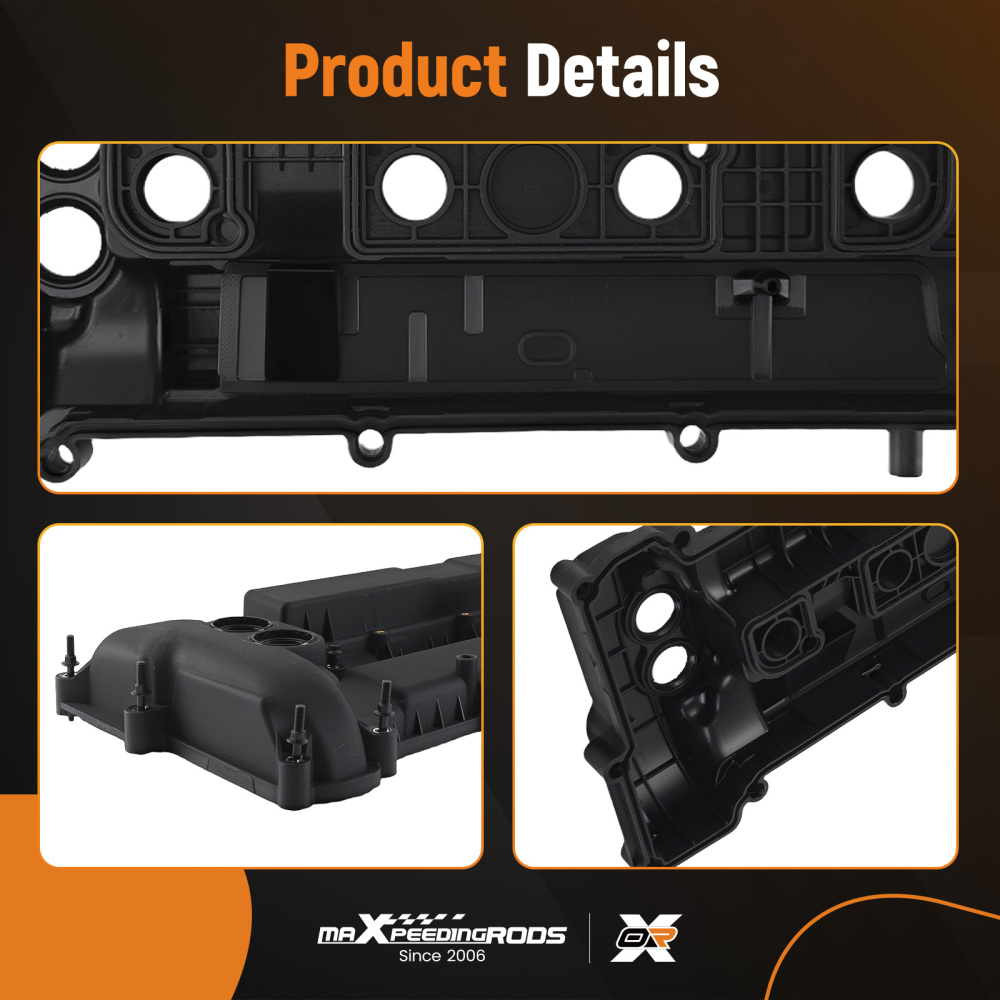 Black Engine Valve Cover compatible for Ford Focus 1999CC 2.0L 2013-2014 CM5Z6582B