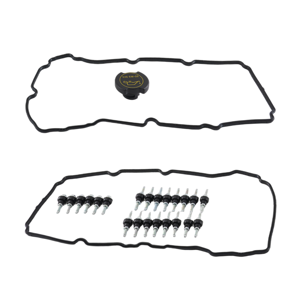 Left & Right Engine Valve Cover compatible for Ford Explorer F150 Edge  3.5L 3.7L 2011-2019