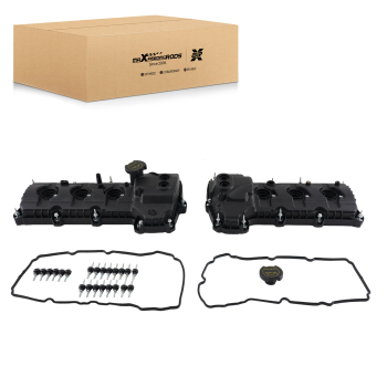 Left & Right Engine Valve Cover compatible for Ford Explorer F150 Edge  3.5L 3.7L 2011-2019