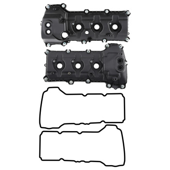 2x Engine Valve Cover Left Right compatible for Ford Explorer F150 compatible for Taurus 3.5L 3.7L DOHC