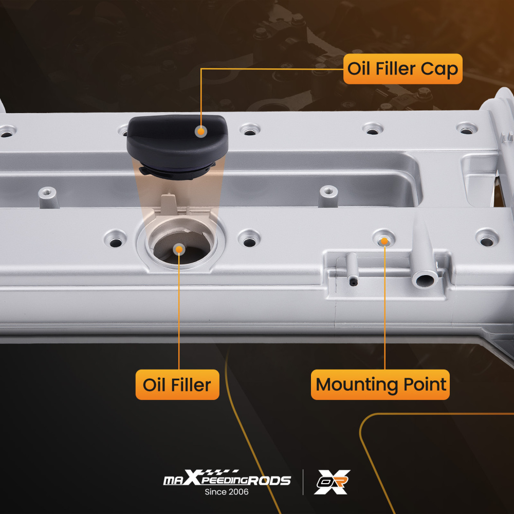 Aluminum Engine Valve Cover w/ Gasket compatible for Suzuki Forenza 2.0L 06-08 1117085Z20