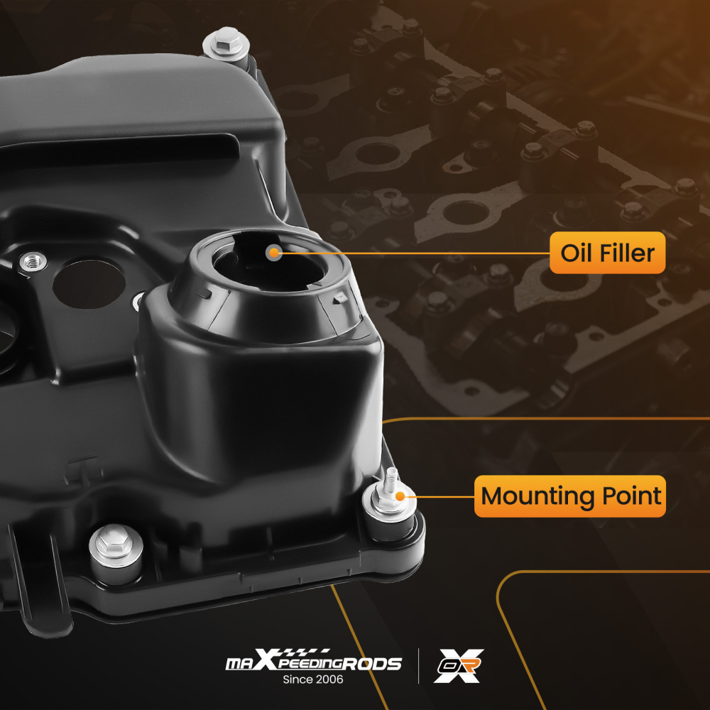 Couvercle de chambre soupape compatible pour BMW 3er e46 316i 318i 1.8l / 2.0l 11127568582