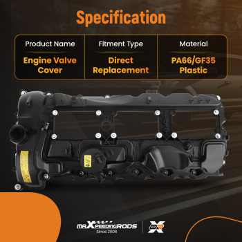 Compatible pour BMW 3.0 Essence N55 culasse moteur Valve Cover  and  joint 11127570292 Nouveau