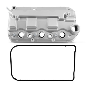 Aluminum Front Engine Valve Cover compatible for Honda Accord Odyssey Pilot Ridgelin 3.5L