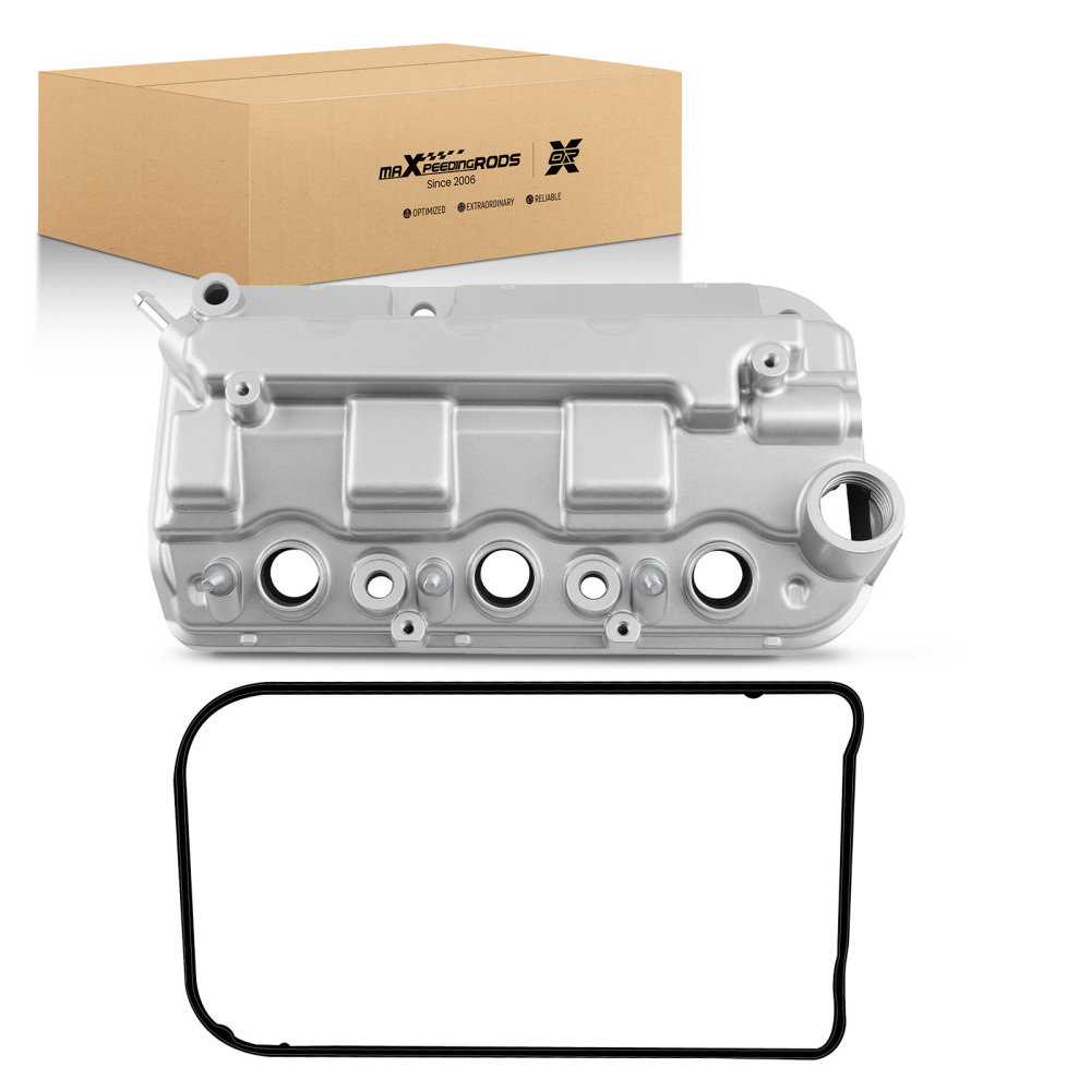 Aluminum Front Engine Valve Cover compatible for Honda Accord Odyssey Pilot Ridgelin 3.5L