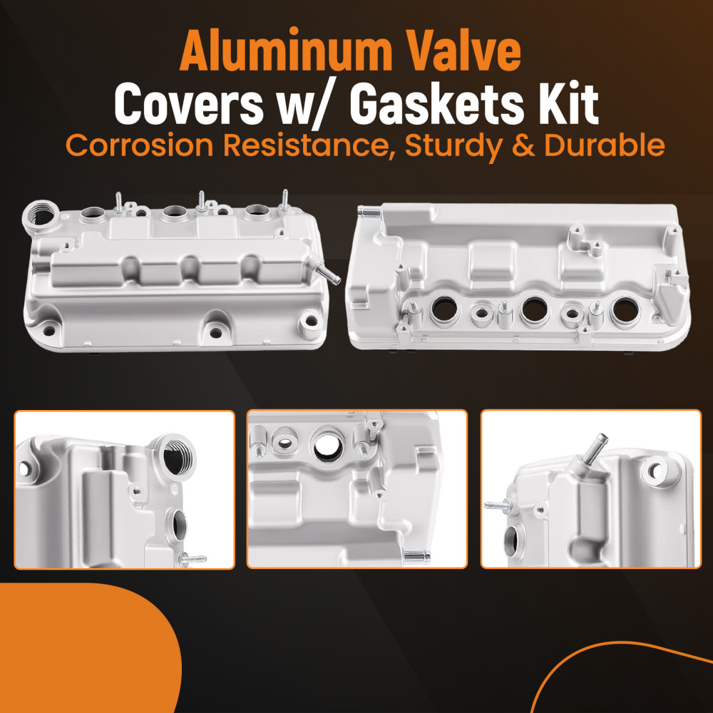 Aluminum Valve Cover Set compatible for Acura TL 3.5L 2012-2014 12310-R70-A00 12320-R70-A00