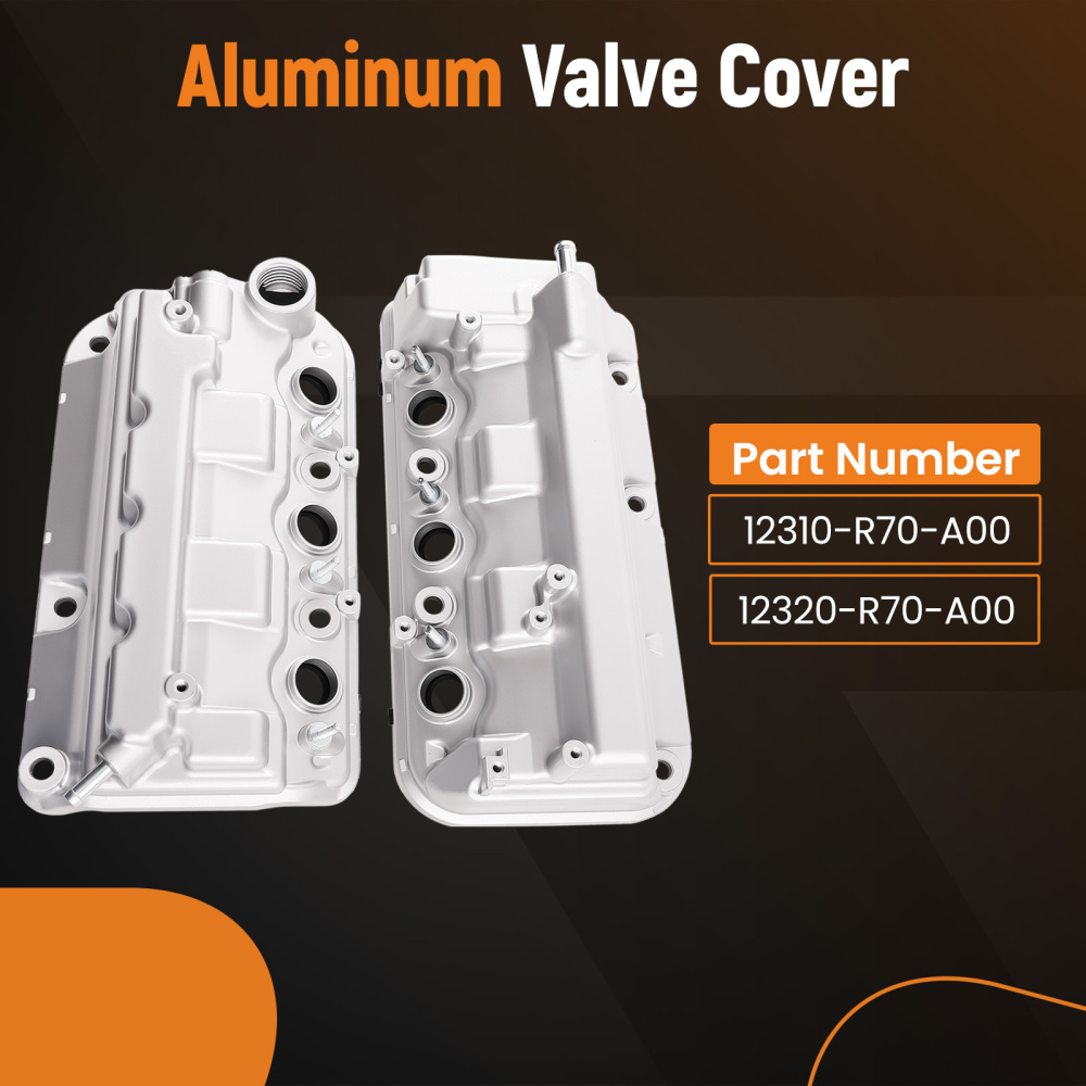 Aluminum Valve Cover Set compatible for Acura TL 3.5L 2012-2014 12310-R70-A00 12320-R70-A00