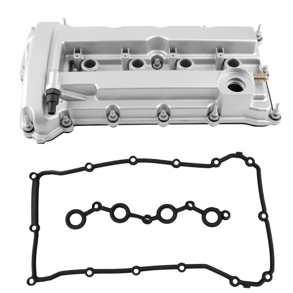 Aluminum Valve Cover + 4 Coils compatible for Chrysler 200 compatible for Dodge Avenger 2.4L 2008-2014