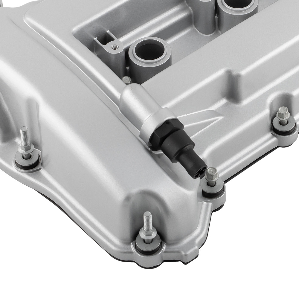 Aluminum Valve Cover + 4 Coils compatible for Chrysler 200 compatible for Dodge Avenger 2.4L 2008-2014