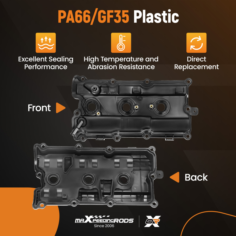Valve Cover w/Gasket Kit compatible for Nissan Altima Maxima Murano Quest I35 3.5L 02-09