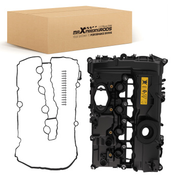 Black Engine Valve Cover compatible for BMW 228i/330i xDrive 2019-2022 11128631745