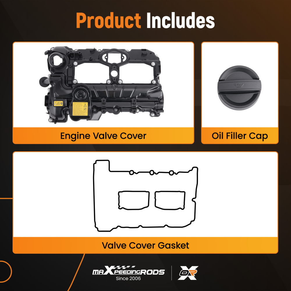 Valve Cover w/ Gasket compatible for BMW N20 228i 320i 328i 528i xDrive X3 X5 X1 Z4 L4 2.0L