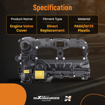 Couverture ROCKER CAM Valve Cover compatible pour BMW Z4 Roadster E89 sDrive 28i 11127588412