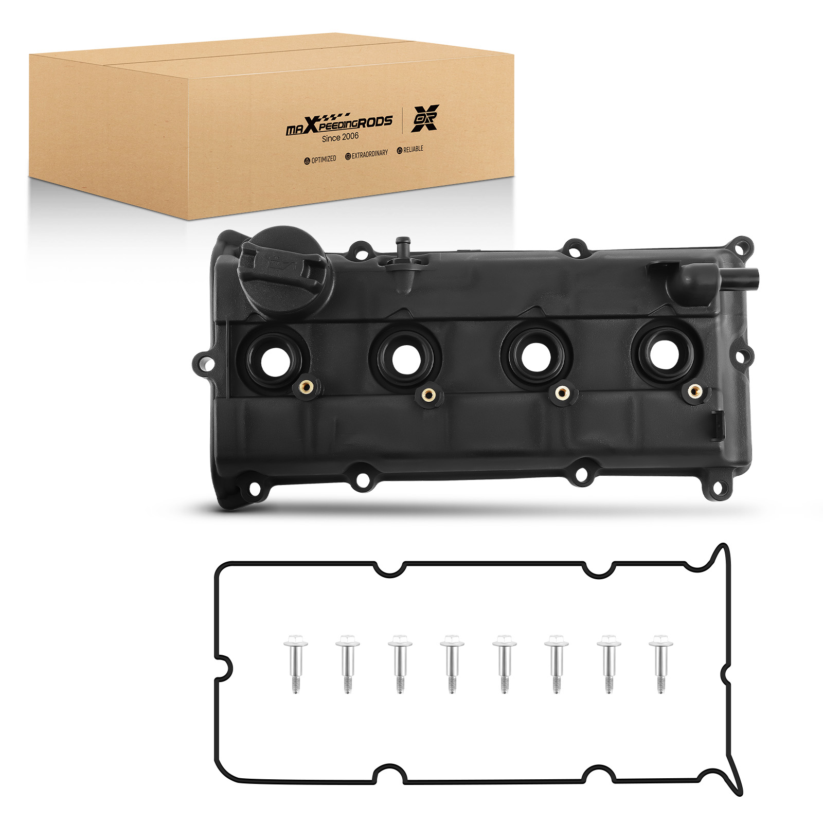 Engine Valve Cover w Gasket Kit compatible for Nissan X Trail T30 2.0L 2.5L 13264 8H303 Maxpeedingrods