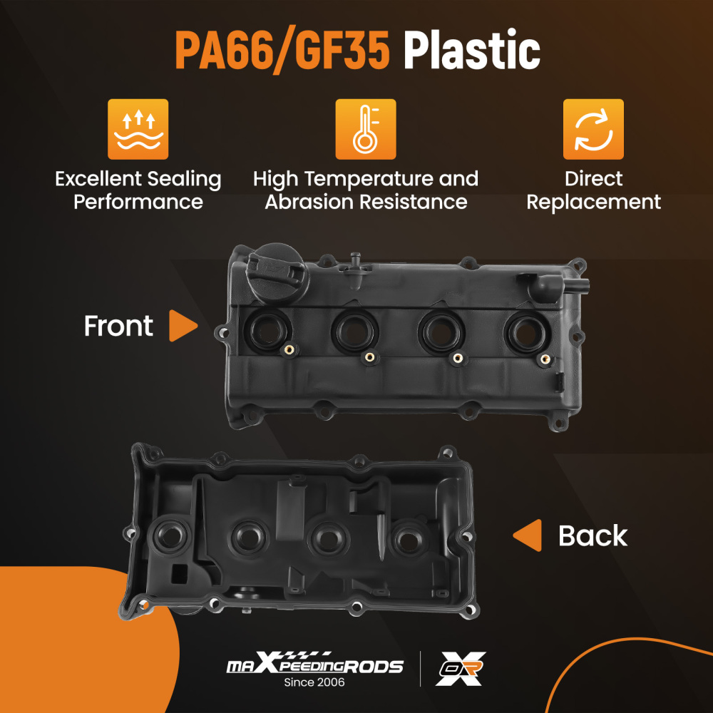 Engine Valve Cover w/ Gasket Kit compatible for Nissan X-Trail T30 2.0L 2.5L 13264-8H303