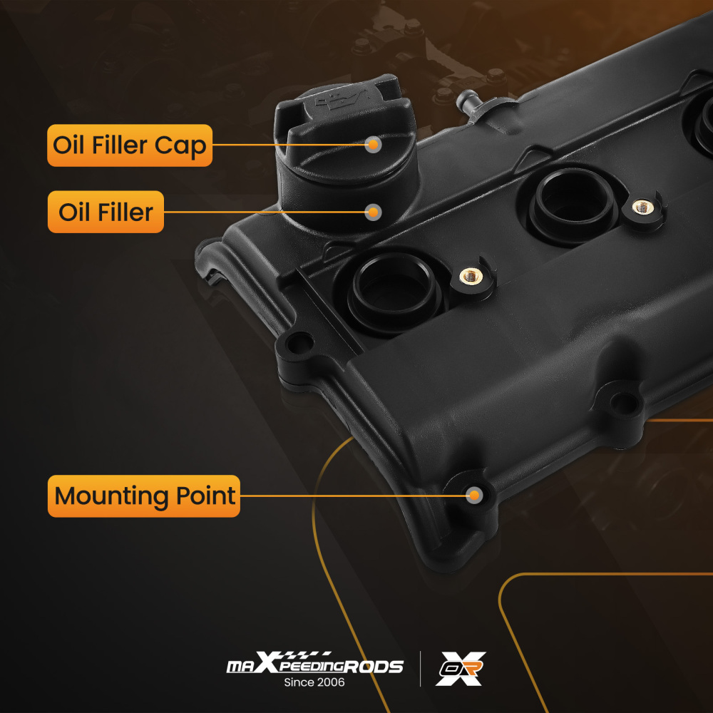 Engine Valve Cover w/ Gasket Kit compatible for Nissan X-Trail T30 2.0L 2.5L 13264-8H303