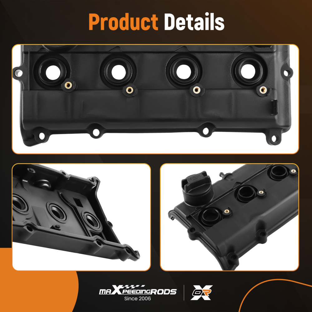 Engine Valve Cover w/ Gasket Kit compatible for Nissan X-Trail T30 2.0L 2.5L 13264-8H303