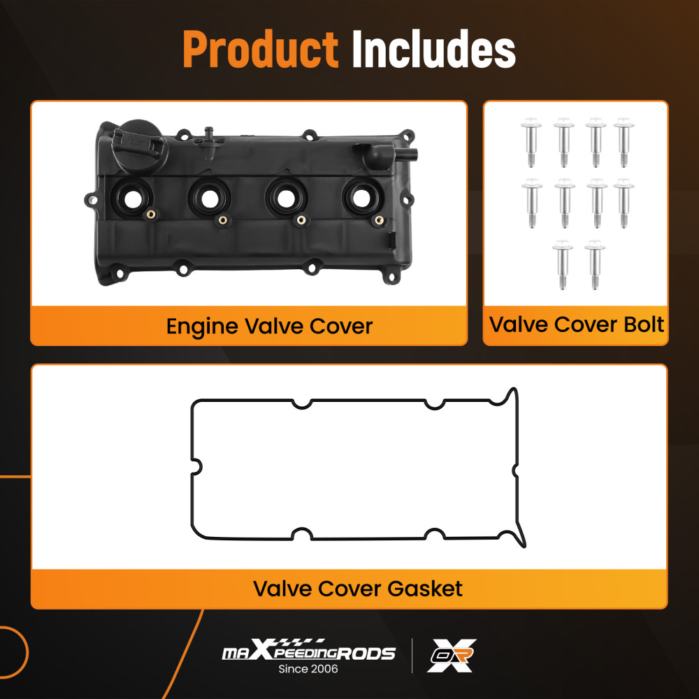 Engine Valve Cover w/ Gasket Kit compatible for Nissan X-Trail T30 2.0L 2.5L 13264-8H303