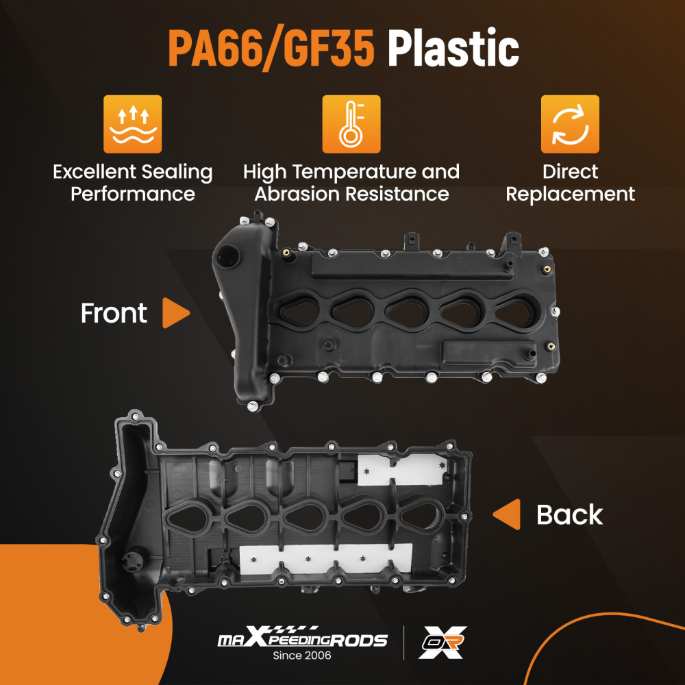 Engine Valve Cover Set compatible for Chevy Colorado GMC Canyon compatible for Hummer H3 3.5L 2004-2006