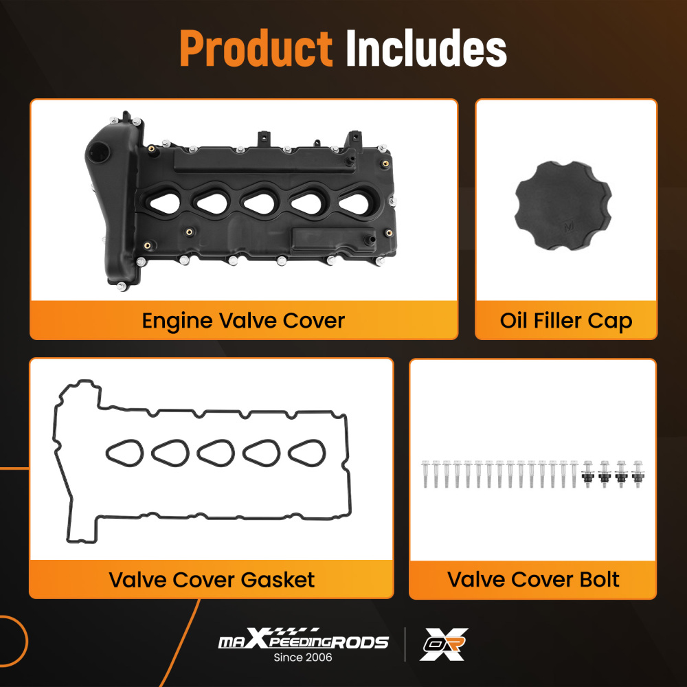 Engine Valve Cover Set compatible for Chevy Colorado GMC Canyon compatible for Hummer H3 3.5L 2004-2006