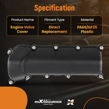 Right Side Valve Cover compatible for Dodge Ram 1500 compatible for Durango Grand Cherokee 3.7L 2002-2012