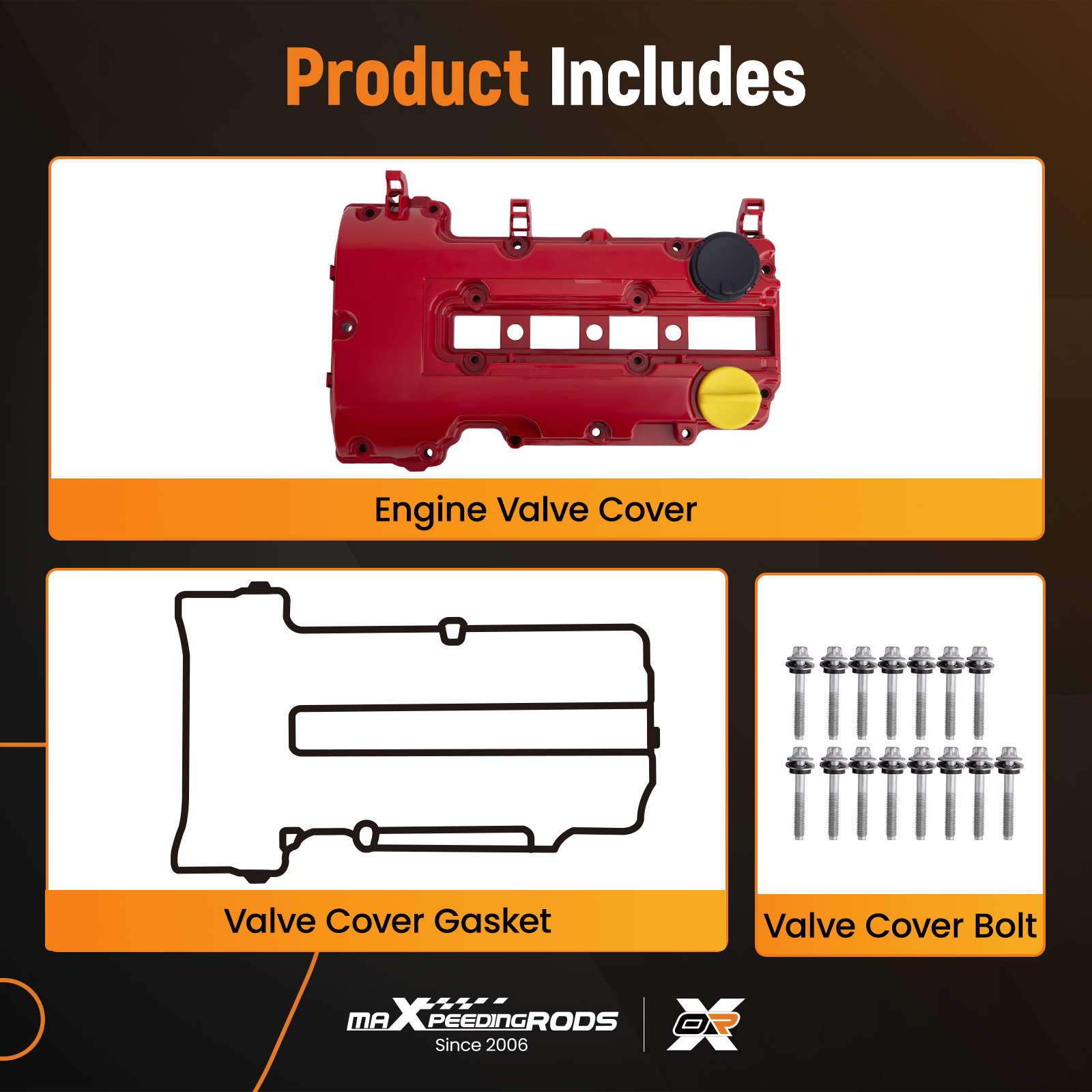 Aluminum Valve Cover w/ Gasket &amp;amp;amp;amp;amp; Oil
