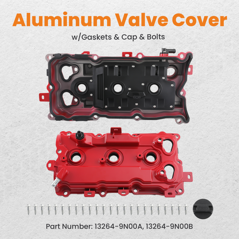 2* Aluminum Valve Covers compatible for Nissan Maxima V6 3.5L 2009-2020 13264-9N00A