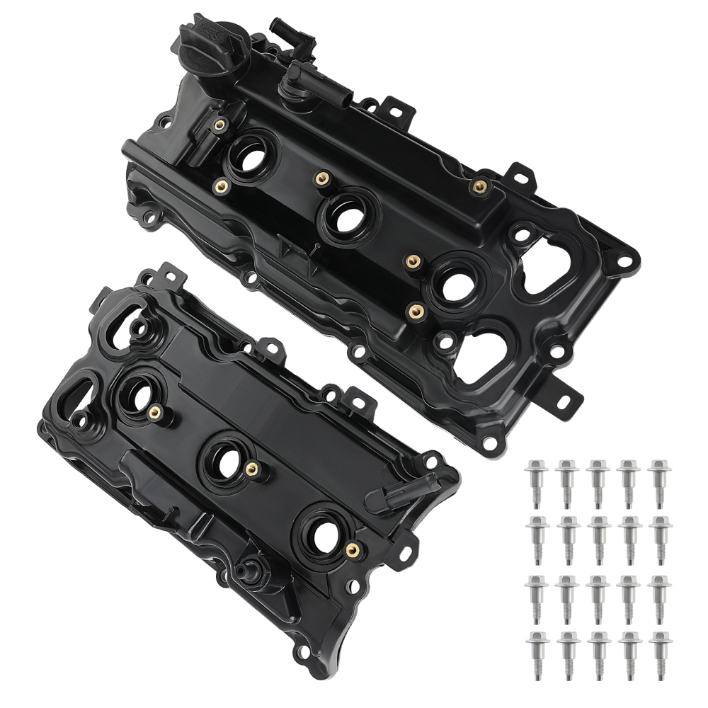 2pc Valve Covers Set w/ Gasket compatible for Nissan Maxima 2009-2020 Murano 3.5L 2015-2020