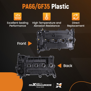 Engine Valve Cover w/ Gasket Kit compatible for Honda Civic Accord CR-V 1.5L DOHC 2016-2019