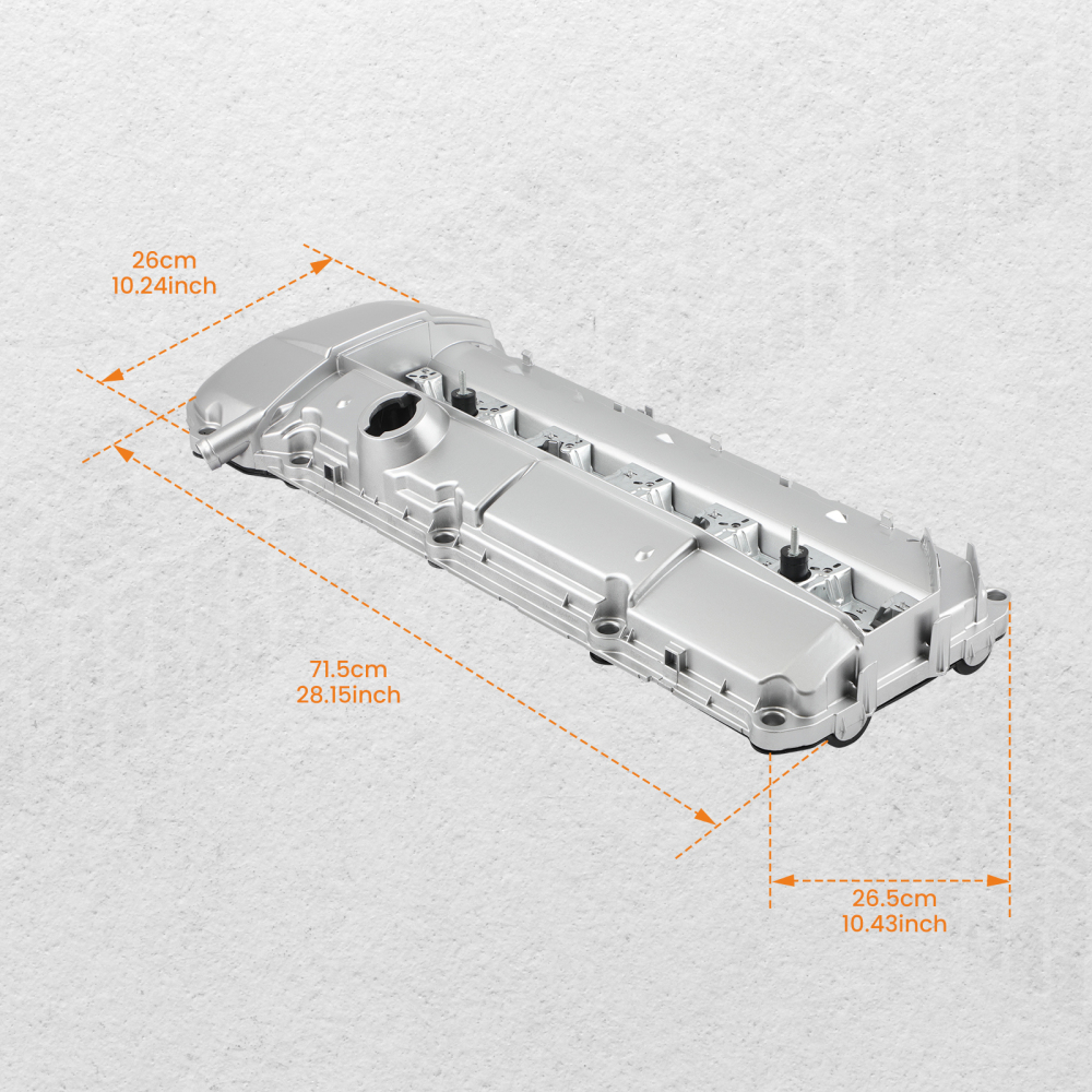 Aluminum Valve Cover + GasketBolts compatible for BMW E46 E39 325XI 330CI 330I M52 M54