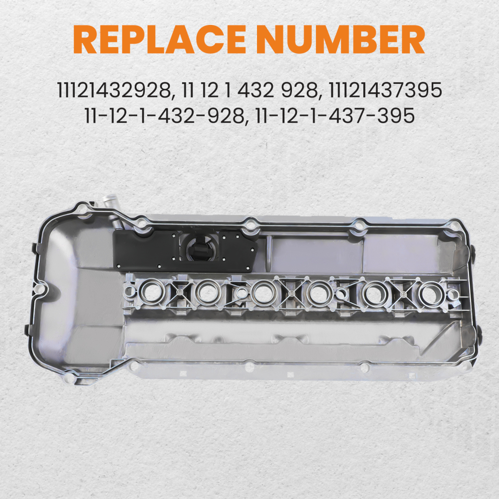 Aluminum Valve Cover + GasketBolts compatible for BMW E46 E39 325XI 330CI 330I M52 M54
