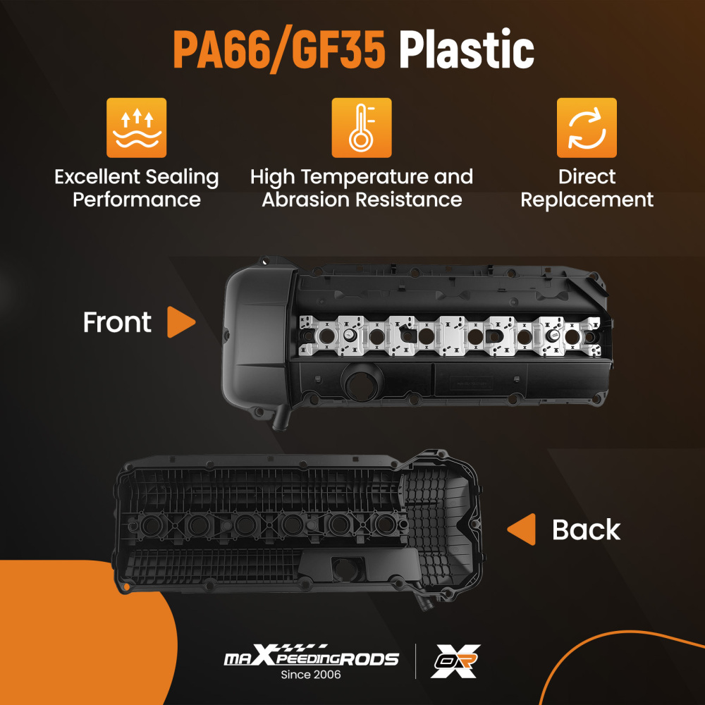 Engine Valve Cover w/ Gasket For E46 E39 E53 325xi 325i 330i 525I X5 11121432928