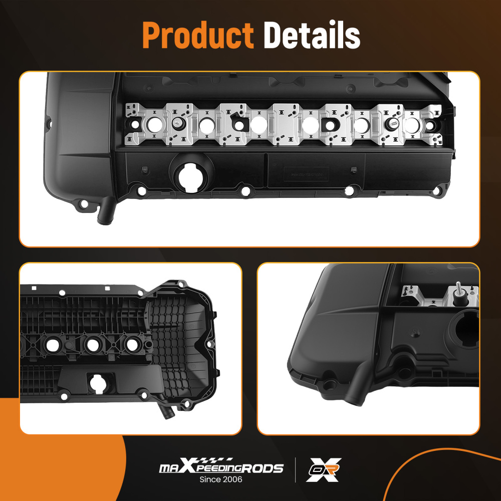 Engine Valve Cover w/ Gasket For E46 E39 E53 325xi 325i 330i 525I X5 11121432928