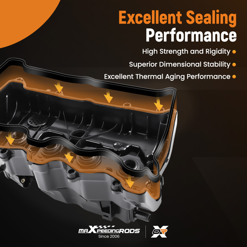 Engine Valve Cover w/ Gasket compatible for Honda Accord 2013-17 CR-V 15-19 12310RDFA01