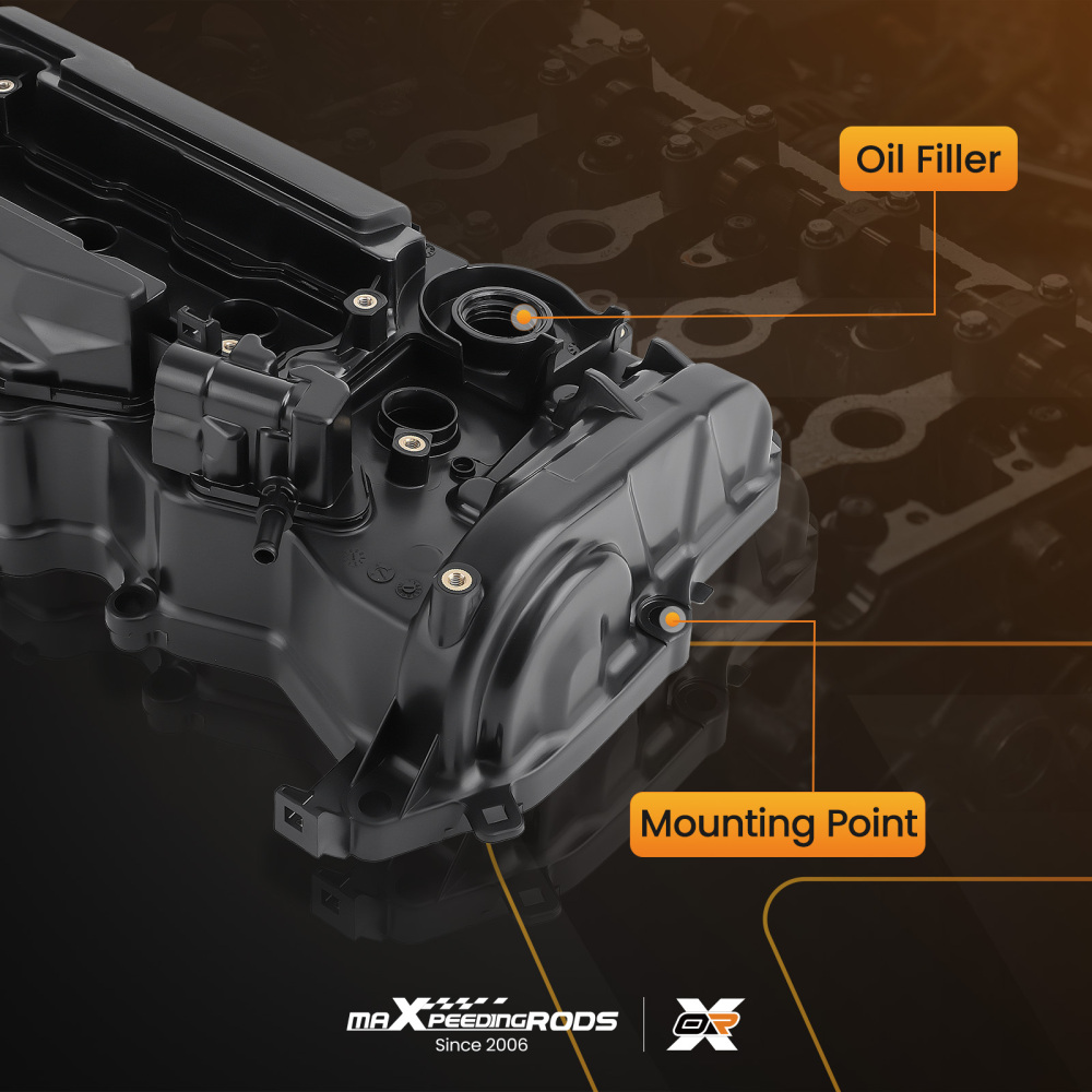 Engine Valve Cover w/ Gasket compatible for Honda Accord 2013-17 CR-V 15-19 12310RDFA01