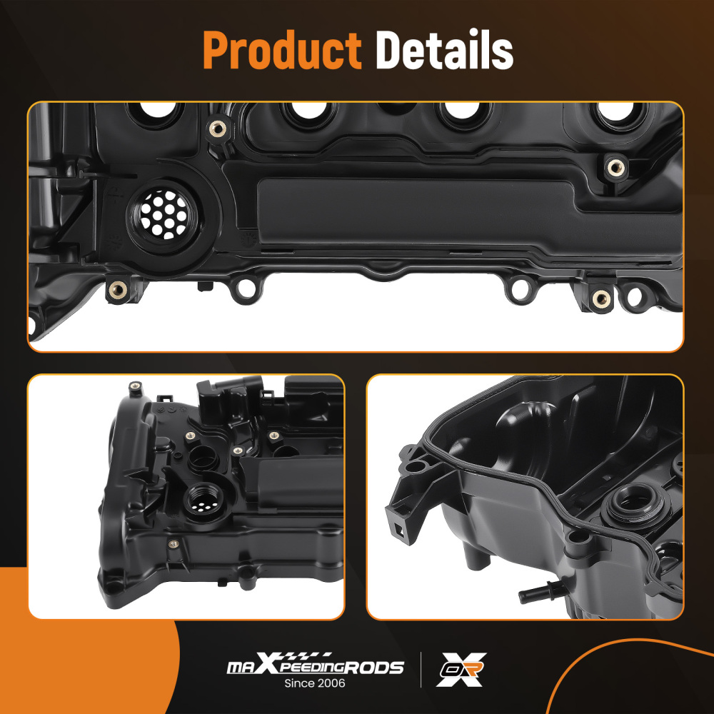 Engine Valve Cover w/ Gasket compatible for Honda Accord 2013-17 CR-V 15-19 12310RDFA01