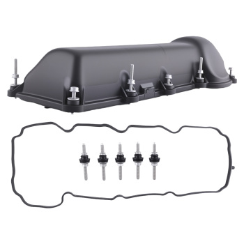 Left Engine Valve Cover + Gasket + Bolts Set compatible for Dodge Dakota 3.7L 53021938AA