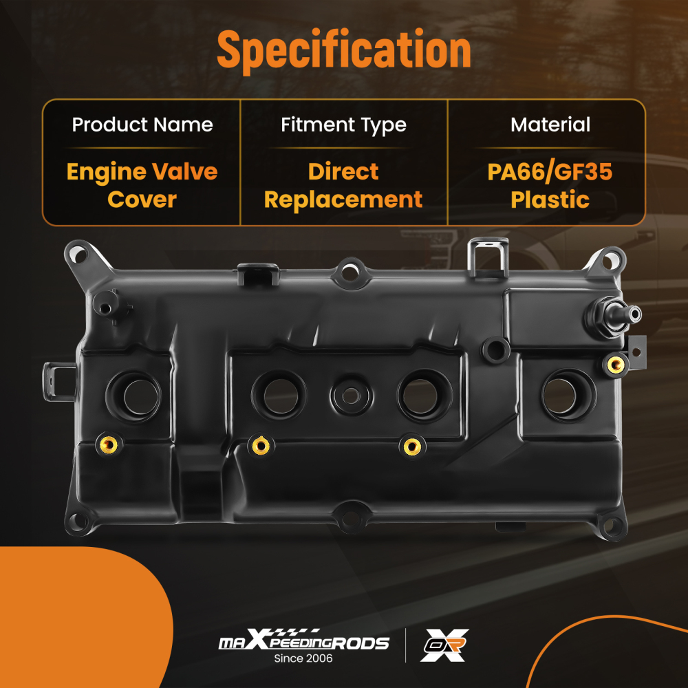 Engine Valve Cover w/ Gasket compatible for Nissan Versa 2007-2010-2012 L4 1.8L 13264EM30A