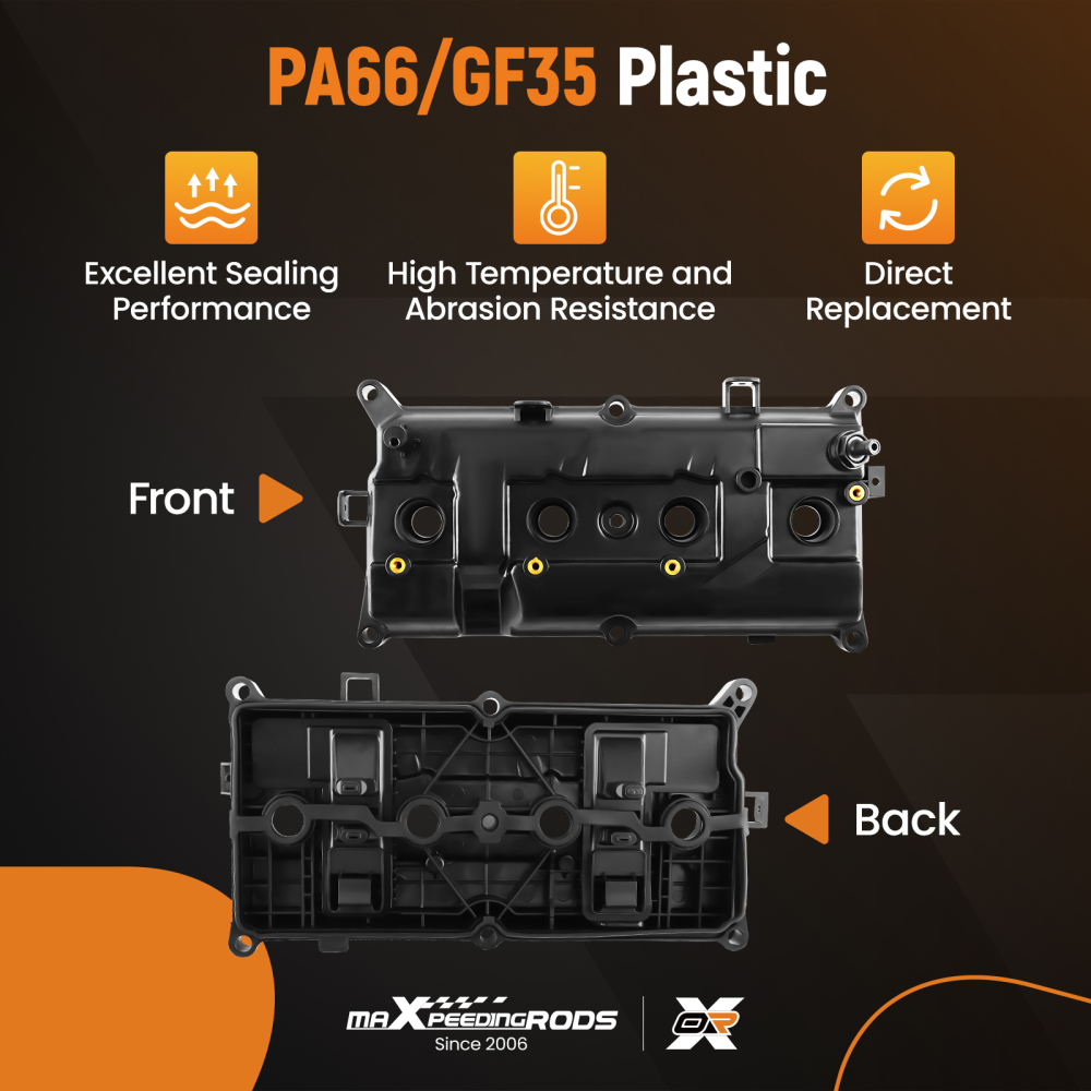 Engine Valve Cover w/ Gasket compatible for Nissan Versa 2007-2010-2012 L4 1.8L 13264EM30A