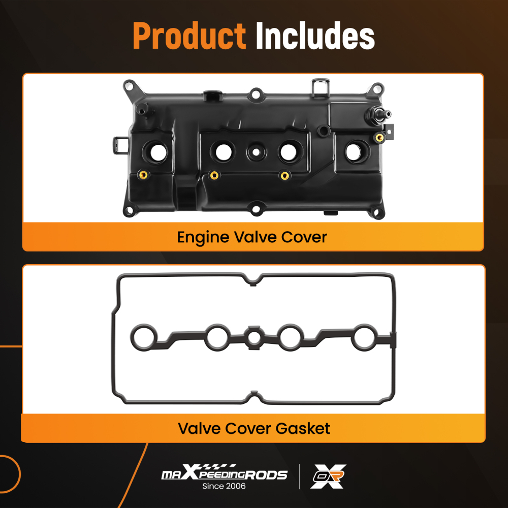 Engine Valve Cover w/ Gasket compatible for Nissan Versa 2007-2010-2012 L4 1.8L 13264EM30A