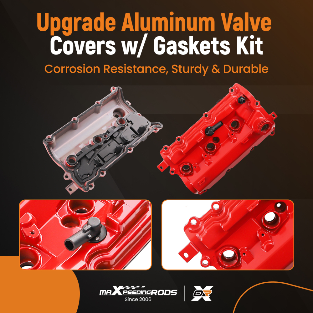 Engine Valve Covers Kit compatible for Infiniti Q50 Q60 3.7L 2014-2015 (Left & Right Side)