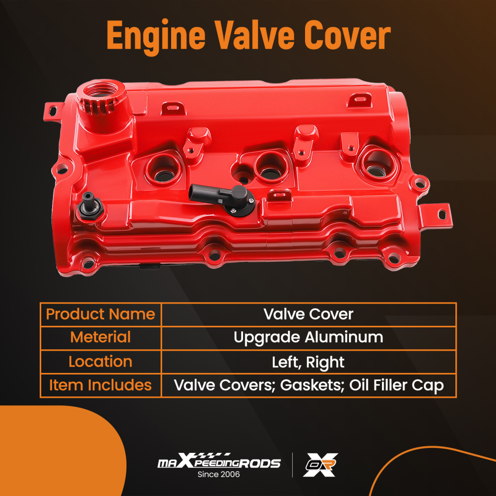 Engine Valve Covers Kit compatible for Infiniti Q50 Q60 3.7L 2014-2015 (Left & Right Side)
