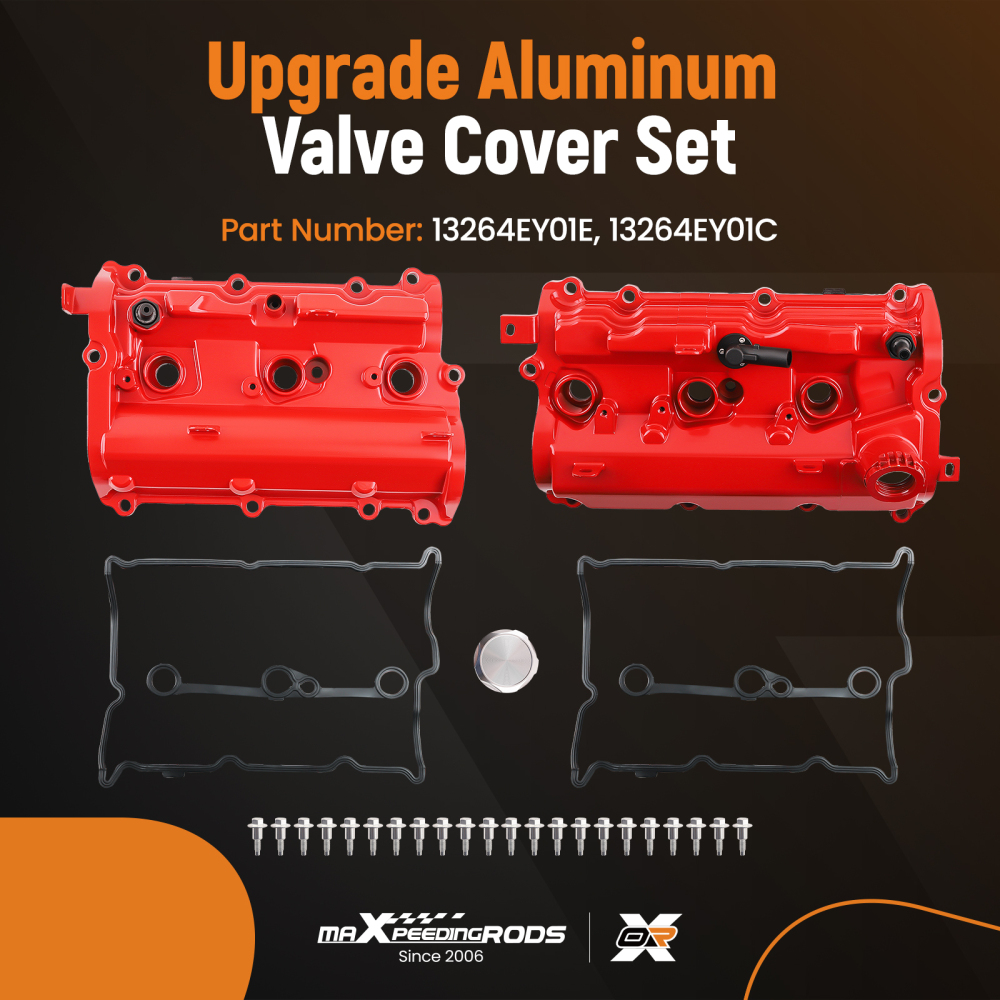 Engine Valve Covers Kit compatible for Infiniti Q50 Q60 3.7L 2014-2015 (Left & Right Side)