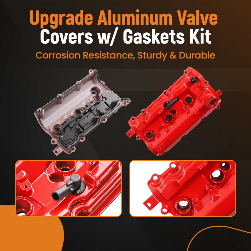 2x Aluminum Valve CoverGasket Set compatible for Infiniti G37 3.7L 2008-2013 13264-EY01E