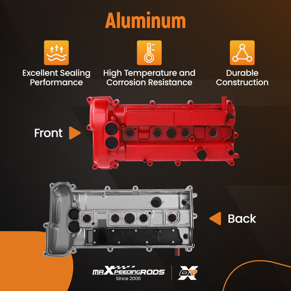 Upgrade Aluminum Valve Cover compatible for Ford Focus 2.0L 2014-2018 compatible for Ecosport 2018-2021