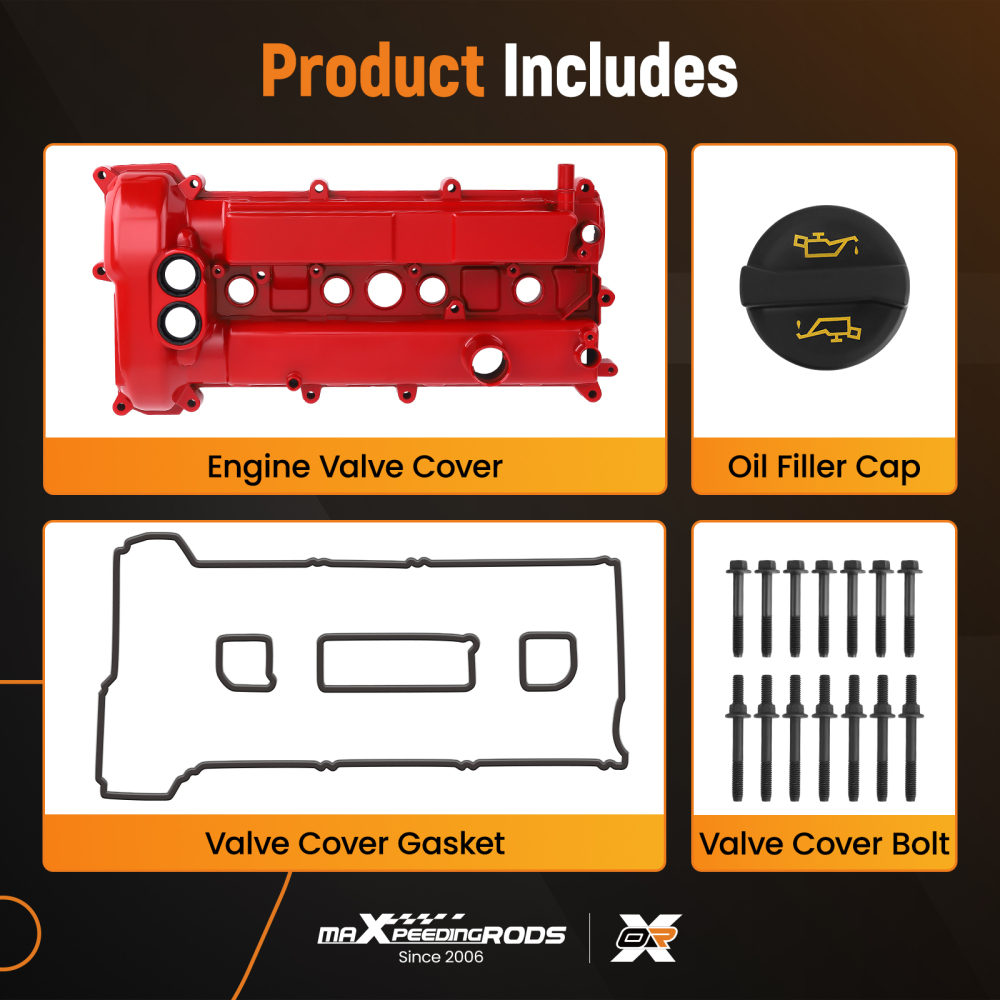 Upgrade Aluminum Valve Cover compatible for Ford Focus 2.0L 2014-2018 compatible for Ecosport 2018-2021