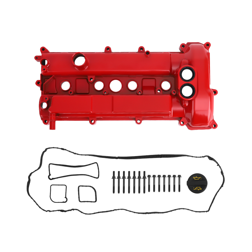 Aluminum Valve Cover4 Coils compatible for Ford Focus compatible for Mustang 2.0L 2012-2020