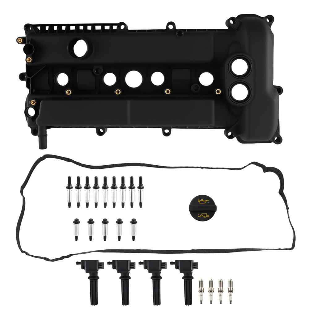 Engine Valve Cover compatible for Ford EcoSport 2.0L 2018-2021 FM5Z6582E DOHC Black