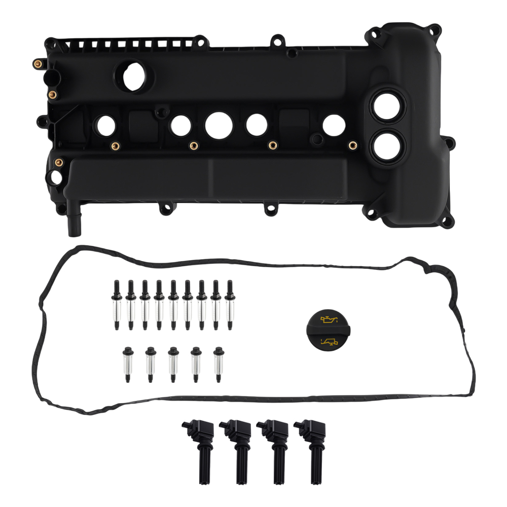 Engine Valve Cover4 Coils compatible for Ford Mustang Focus 2.0L 2.3L 2012-2020