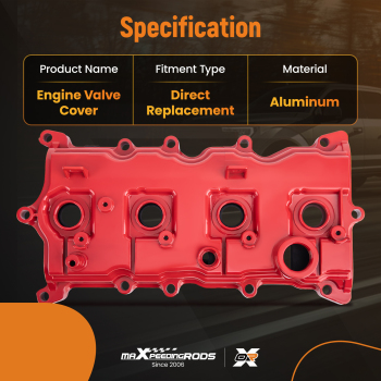 Upgrade Aluminum Valve Cover Set compatible for Nissan Altima Sentra SE-R 2.5L 2007-2012